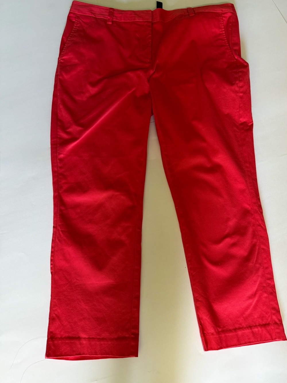 Lands End Coral Mid rise Straight leg Stretch Chinos 16
